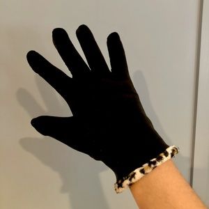 Black Suede Gloves